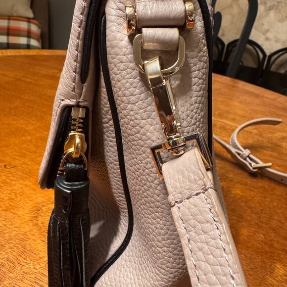 Kate Spade Beige Leather Jackson Flap Shoulder Bag - Picture 3 of 7
